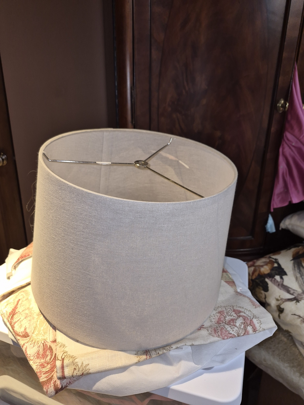 Neutral Beige Drum Lamp Shade - Home Accents